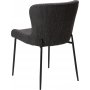 Glam spisestuestol - Sort boucle