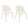 Plaza Velvet stol - Beige/messing