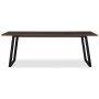 Edge spisebord 240x90 - Brunfarvet fiskeben (Outlet)