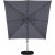 Leeds justerbar parasol 300 cm - Sort/Mrkegr