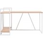 Lissa hjrne skrivebord 140 x 90 cm - Safir eg/hvid