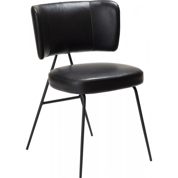 Roost spisestuestol - Sort PU