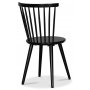 Sintorp spisebordsst, rundt spisebord 115 cm inkl. 4 stk. sorte pindestole Castor - Hvid marmor (Laminat)