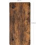 Eleonore bordplade 120 x 60 cm - Brun