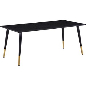 Spisebord Slope 180 cm - Sort / Messing