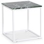 Accent sofabord 50 - Grn marmor / Hvid