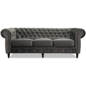 Ashford 3-personers chesterfield - Mrkegr fljl