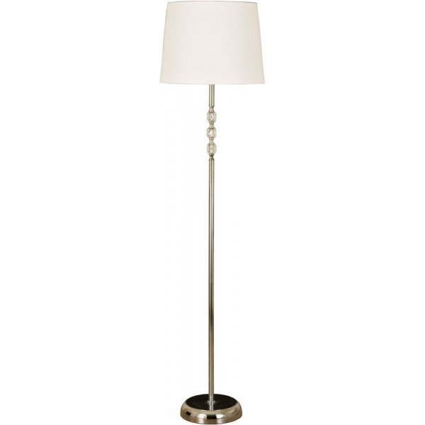 Johanna gulvlampe - Krom/klar