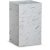 Sten sidebord 30 x 30 cm - Hvid marmor (laminat)