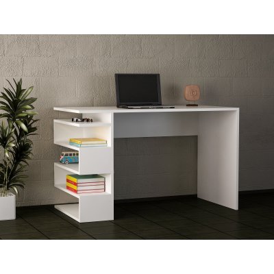 Snake skrivebord 120x60 cm - Hvid