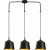 Samba loftslampe 3778 - Sort/guld