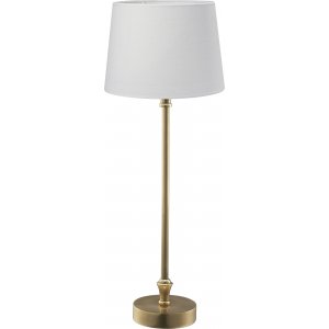 Liam bordlampe - Hvid/messing - 59 cm