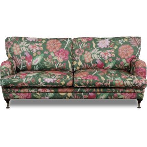 Spirit 3-personers Howard sofa i blomstret stof - Eden Parrot Green