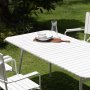 Holmsund fdevaregruppe; bord 180x80 cm med 6 lnestole - hvid