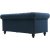 Herron blue 2-personers chesterfield sofa