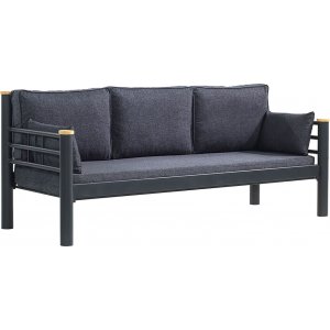 Kappis 3-personers udendørs sofa - Sort/antracit Kappis 3-personers udendørs sofa - Sort/antracit