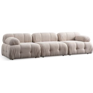 Petite 3-personers sofa - Creme