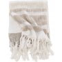 Bondi plaid 130x170 cm - Beige/brun/hvid