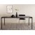 Spisebord Pelle 190x90 cm - Sortbejdset eg / Messing + Mbelplejest til tekstiler