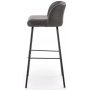 Orville barstol - Mrkegr vintage (PU)