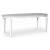 Sandhamn spisebordsst; Ovalt spisebord med 6 stk. Castor spisebordsstole i whitewash