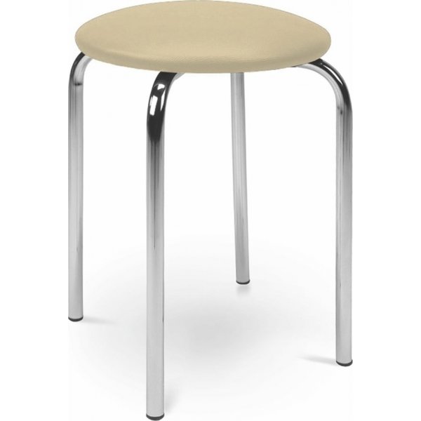 Chic skammel - Lys Beige PU
