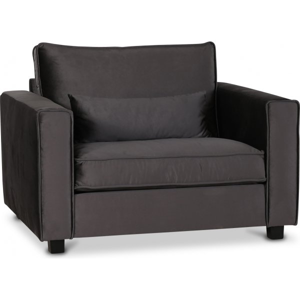 Adore lnestol med 1,5 pladser - Slvgr (fljl)