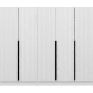 Cikani garderobe 225x52x210 cm - Hvid