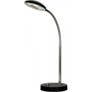 Hero bordlampe - Sort/krom