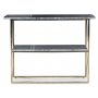 Paladium konsolbord - Messing / Gr marmor
