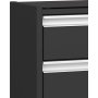 Skyline skoskab 123,5 x 24,2 x 98,5 cm - Sort