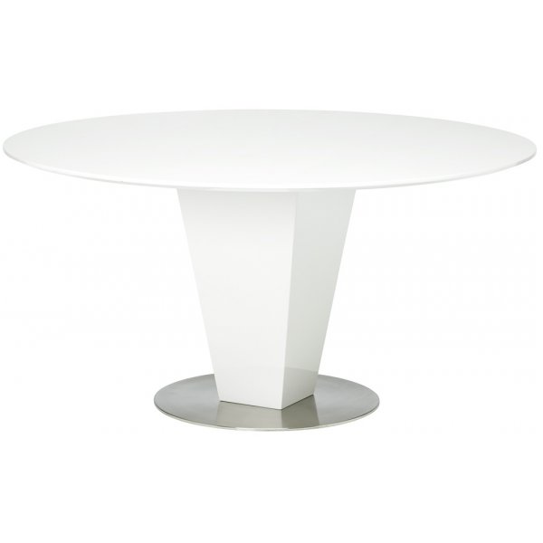 Cecilia rundt spisebord 150 cm - Hvid (hjglans)