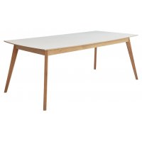 Perstorp spisebord 180-230 cm - eg / hvid Perstorp spisebord 180-230 cm - eg / hvid