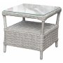 Balkonst med 2 stole og bord 48 x 48 cm gr/rattan - Tor/Jacksonville