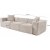 Lora 3-personers sofa - Mocca