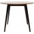 Kelia spisebord med afrundede ben 100 cm - Lrk/sort