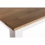 Spisest Annika 180 cm bord med 6 stole med sde og krydsryg - Hvid / Olieret eg