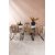 Togo udendrs spisegruppe med 6 Lindos stole - Beige/Sort/Teak