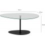 Porto sofabord 90 x 60 cm - Sort