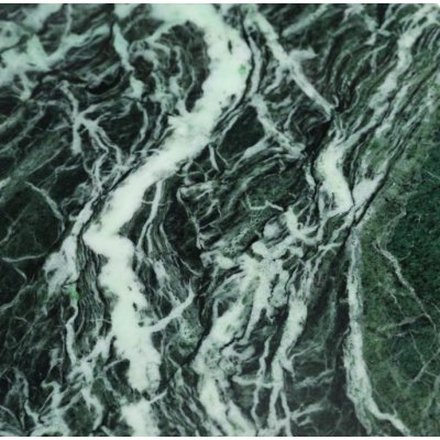 Bordplade 75x75 cm - grøn marmor