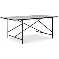 Portland spisebord 180 cm - Marmor mønster/sort Portland spisebord 180 cm - Marmor mønster/sort