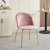 Giovani velvet stol - Rosa/Messing + Mbelfdder