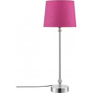 Liam bordlampe - Fuchsia/krom - 56 cm