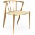 Bella havestol i trlook med beige rebsde