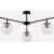 Atlas loftslampe 10245 - Sort/antik