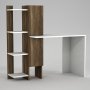 Gina skrivebord 90x45 cm - Hvid/valnd
