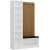 Armadio hallmbler 135 x 35 x 210 cm - Hvid/beige