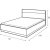 Dentro seng med opbevaring 160 x 200 cm - Hvid/eg + Mbelfdder