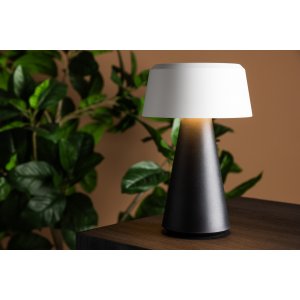 Stratford trådløs bordlampe - Sort/Hvid Stratford trådløs bordlampe - Sort/Hvid