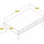 Lyon sofabord 105 x 60 cm - Brun/valnd